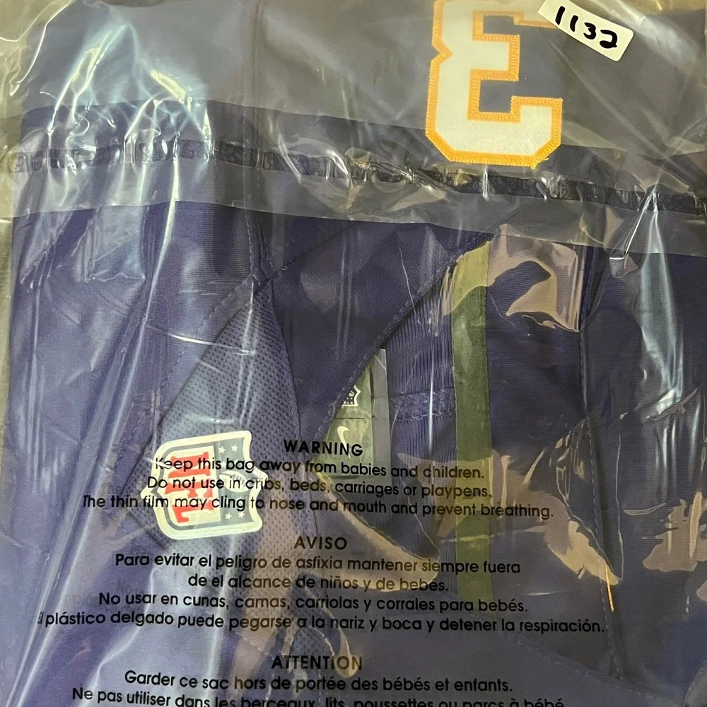 Nike Jordan Addison Minnesota Vikings Purple Game Jersey Mens Small #3‎ NFL New